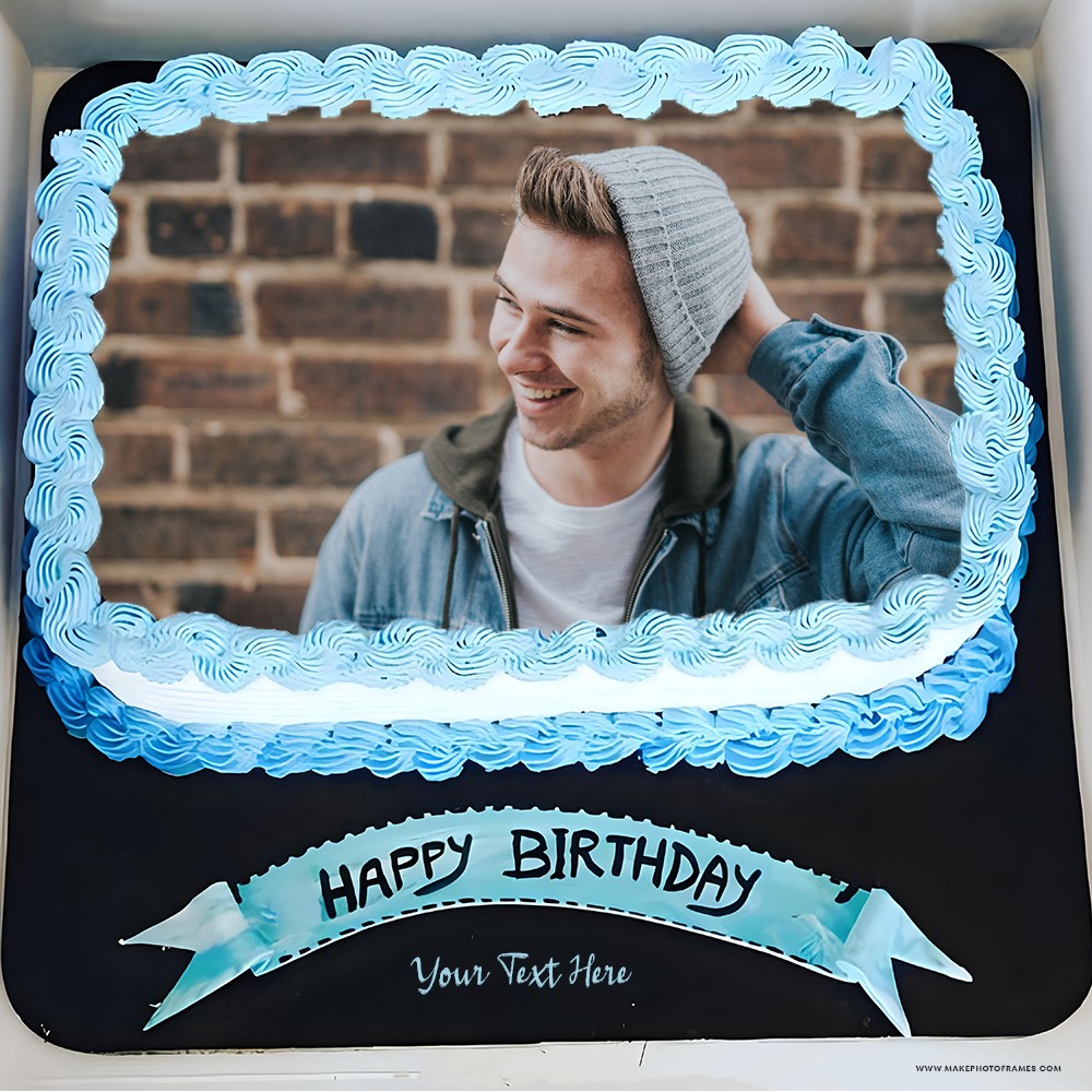 Design Your Dream Birthday Cake With Photo And Custom Name To Edit
