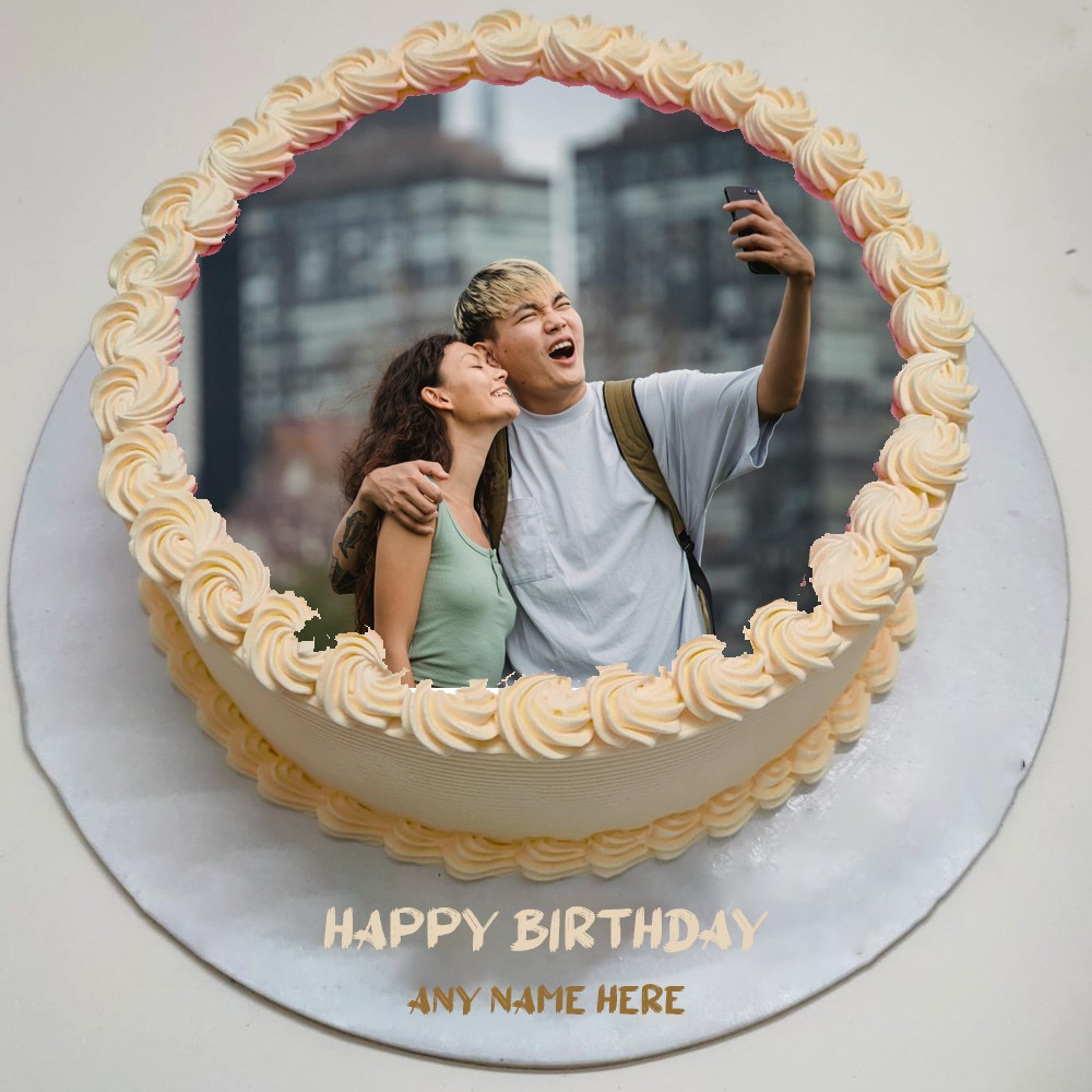Create Custom Birthday Cake With Photo Edit And Name