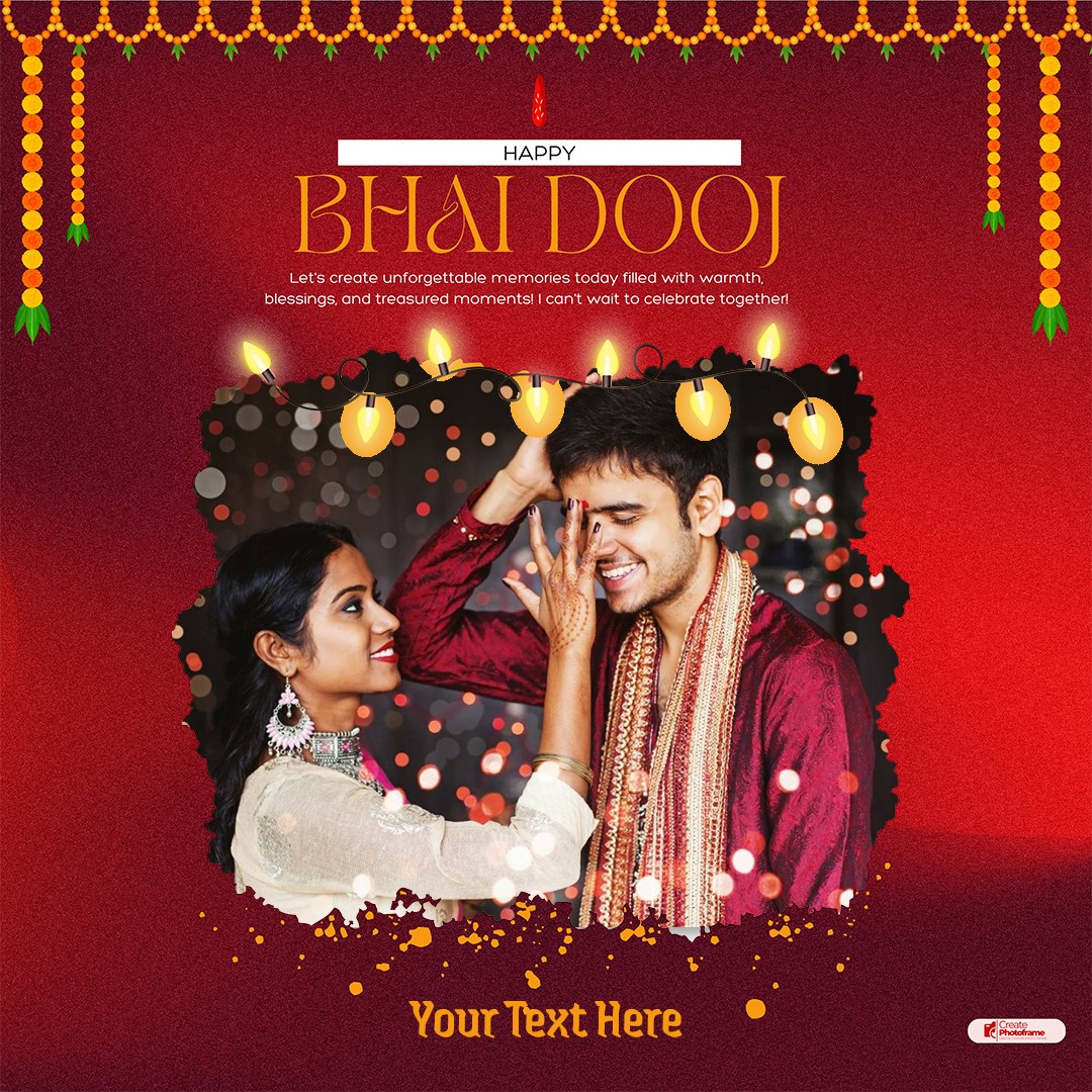 Bhai Dooj Festival Wishes Card Creator With Name And Picture