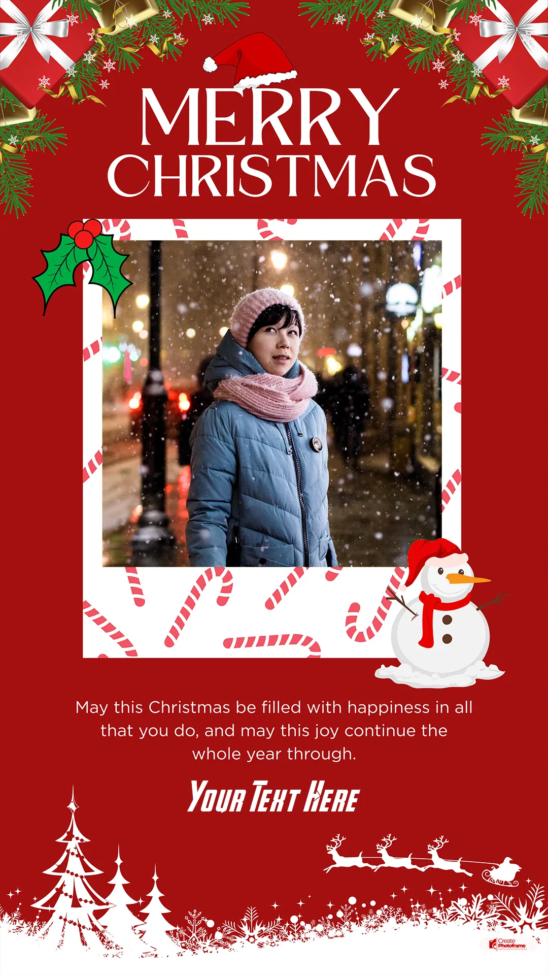 Happy New Year 2026 Photo Frame Maker With Name